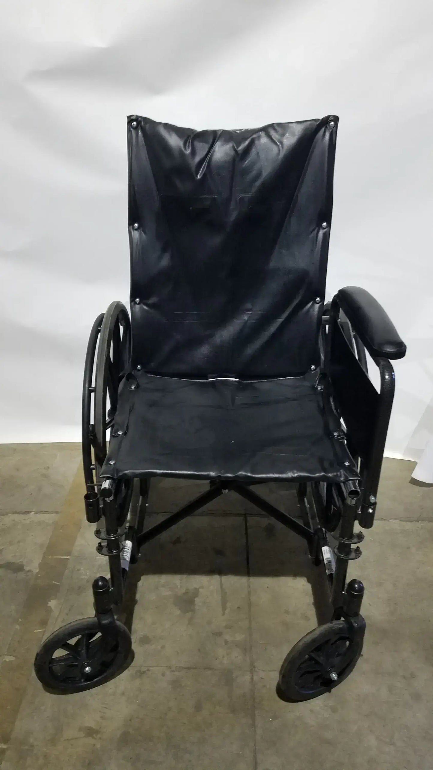 Nova Folding Manual Wheelchair - Lightweight Black Padded Comfort Seat