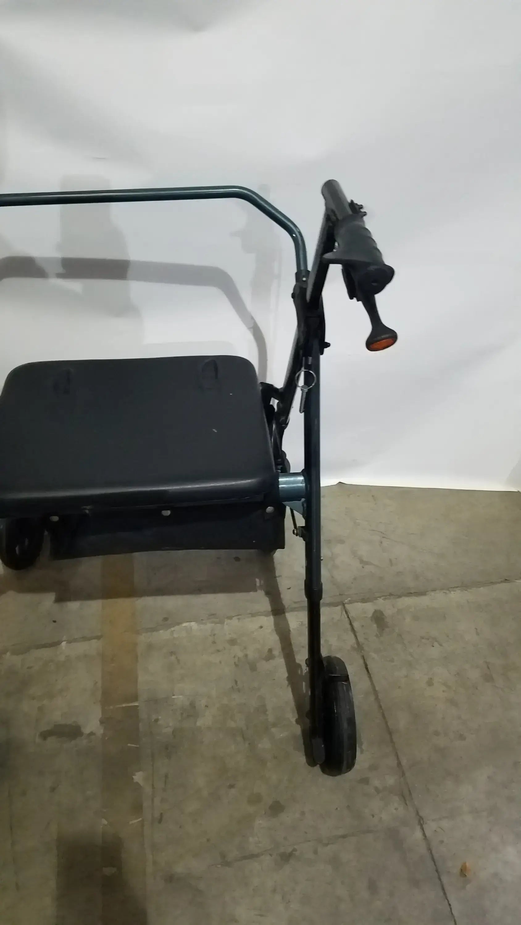 Nova Rolling Walker for Seniors 4-Wheel Rollator with Seat Black