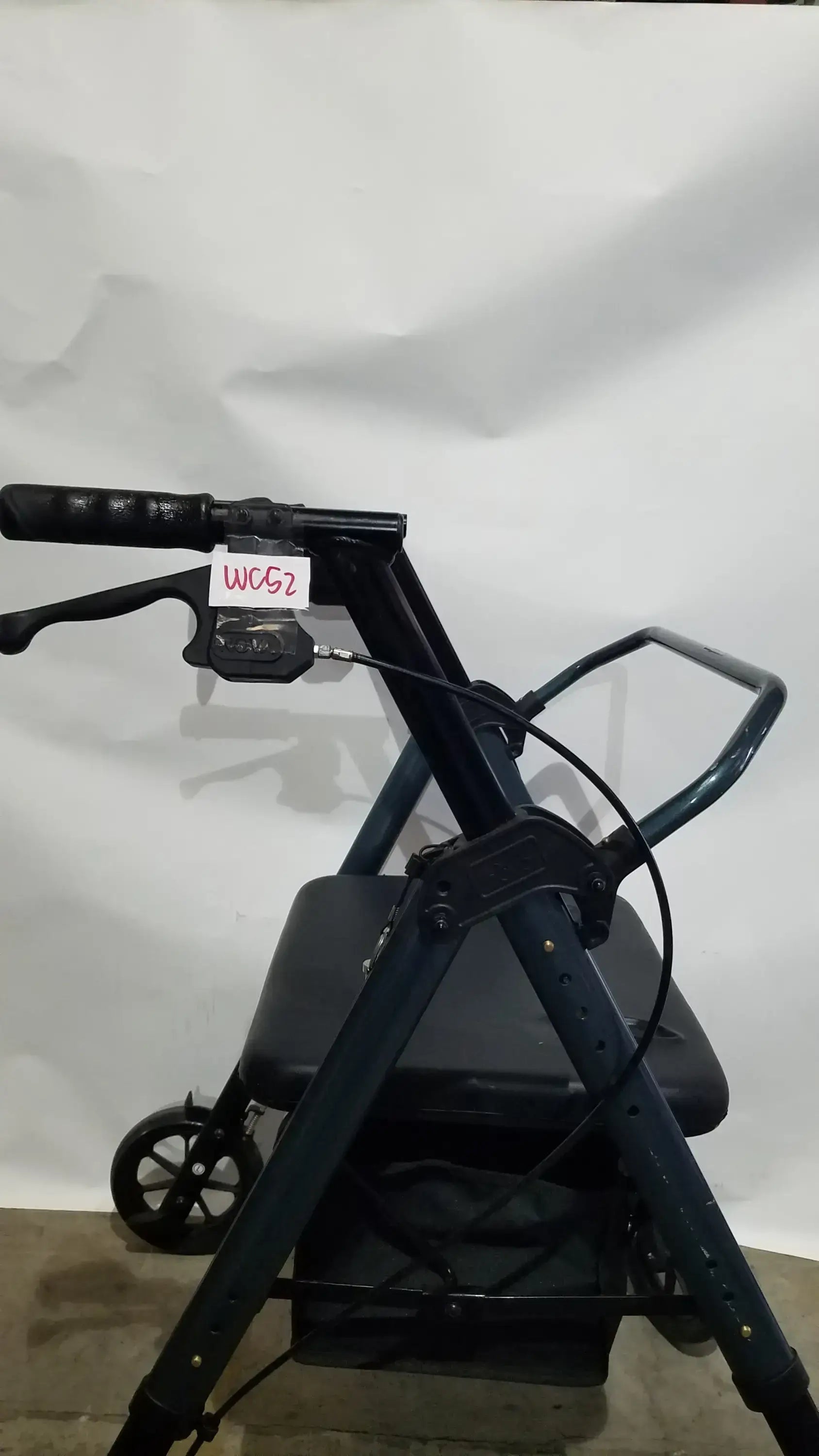 Nova Rolling Walker for Seniors 4-Wheel Rollator with Seat Black