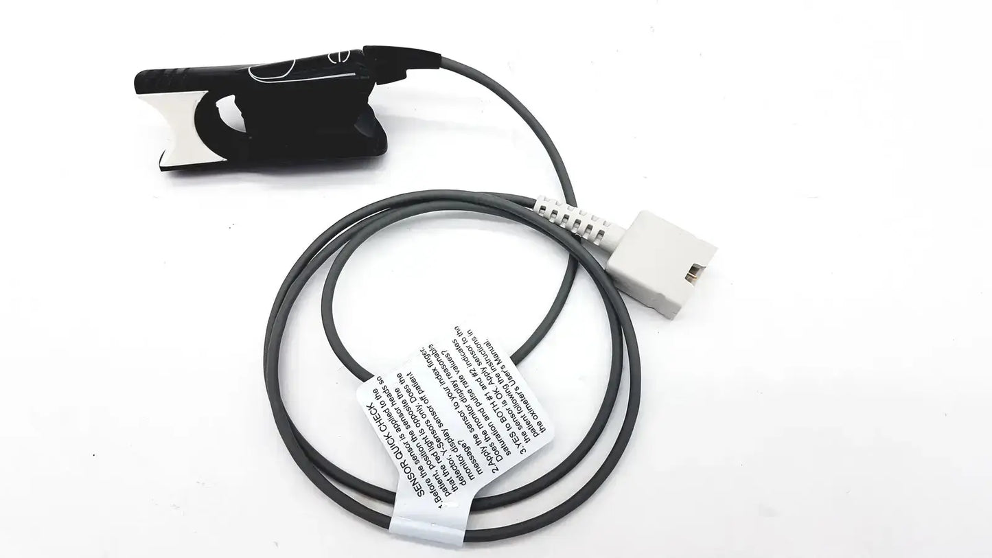 Novametrix Model 512 Digital Pulse Oximeter With Finger Sensor DB-9 Connector