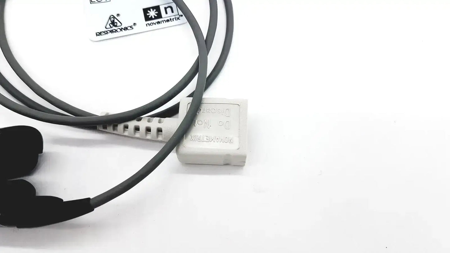 Novametrix Model 512 Digital Pulse Oximeter With Finger Sensor DB-9 Connector