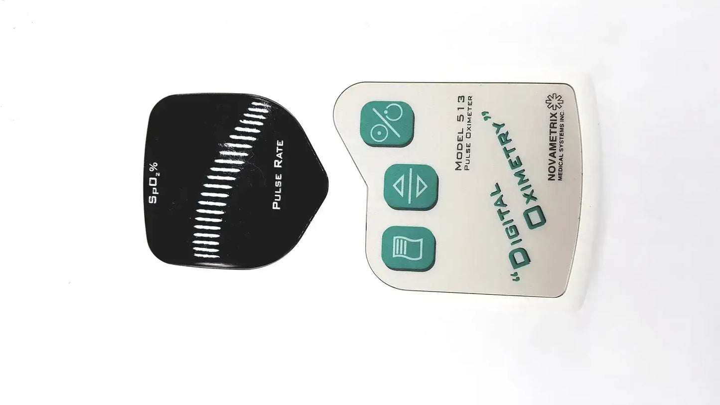Novametrix Model 512 Digital Pulse Oximeter With Finger Sensor DB-9 Connector
