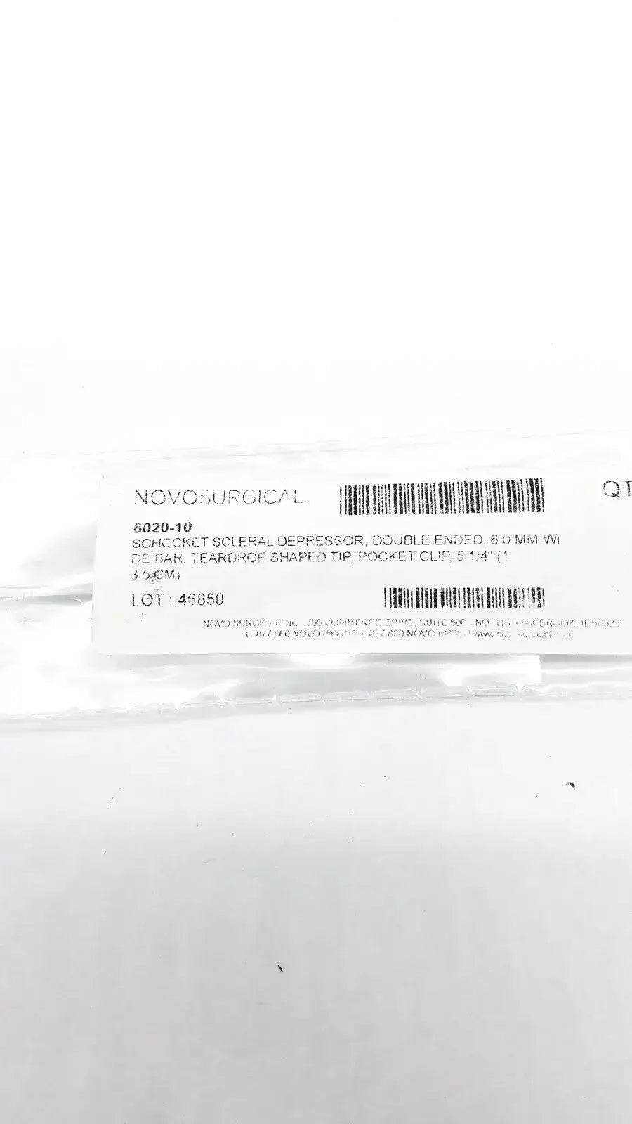 Novo Surgical 6020-10 Schocket Scleral Depressor - Instrument
