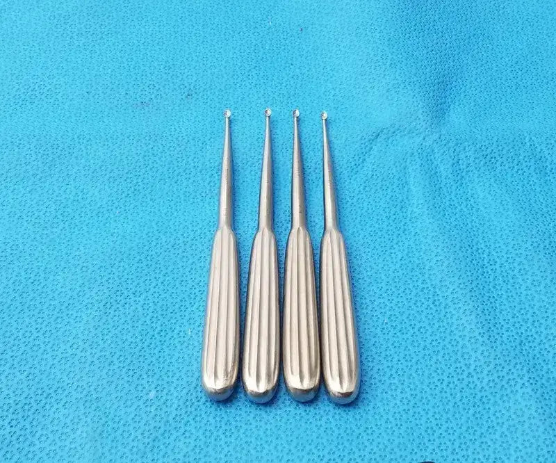 Novosurgical 433-12 Spratt Bone Curette Stainless Surgical Orthopedic - Lot of 4
