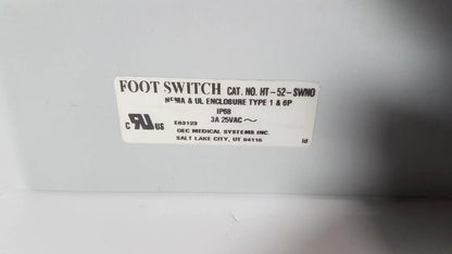 OEC Medical HT-52-SWNO HT-52-SW Foot Switch