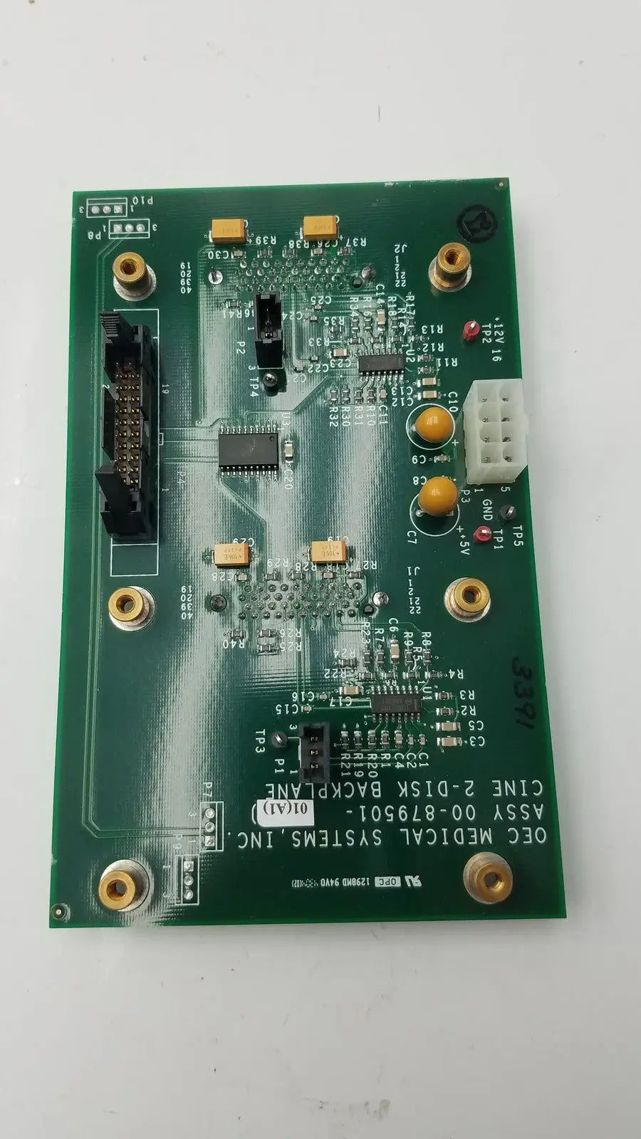 OEC Syste Assy 00-879501-01 (A1) Cine 2-Disk Back Plane - Medical Equipment Part