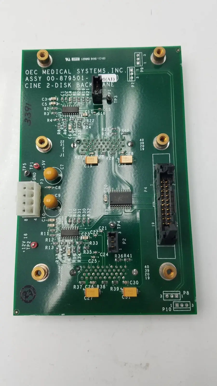 OEC Syste Assy 00-879501-01 (A1) Cine 2-Disk Back Plane - Medical Equipment Part