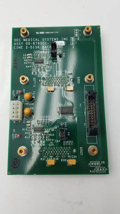 OEC Syste Assy 00-879501-01 (A1) Cine 2-Disk Back Plane - Medical Equipment Part