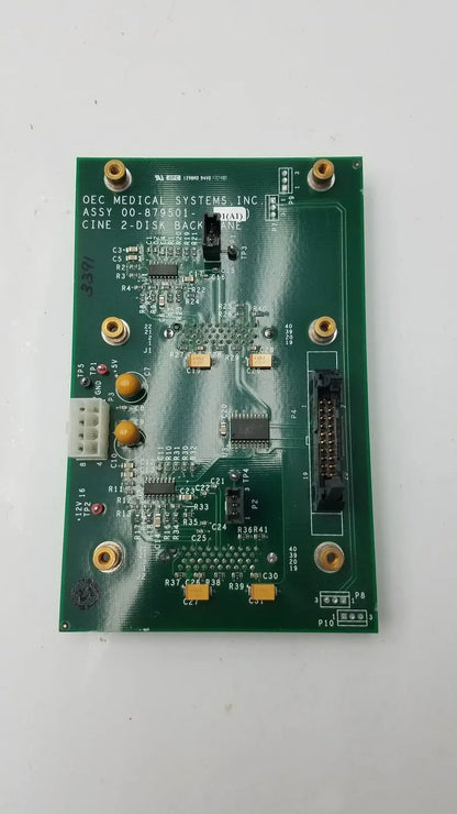 OEC Syste Assy 00-879501-01 (A1) Cine 2-Disk Back Plane - Medical Equipment Part