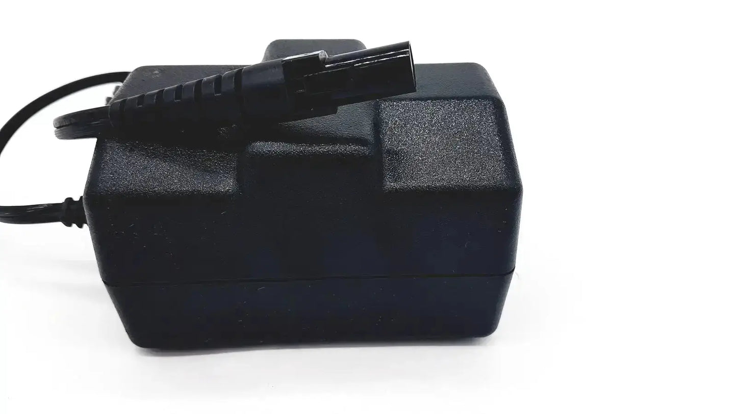 Black plastic oem power supply for welch allyn propaq patient monitor with textured surface and coiled cable