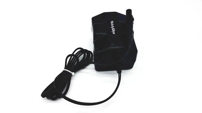 Black wedgwood wireless charging pad with coiled power cable oem power supply for welch allyn propaq patient monitor