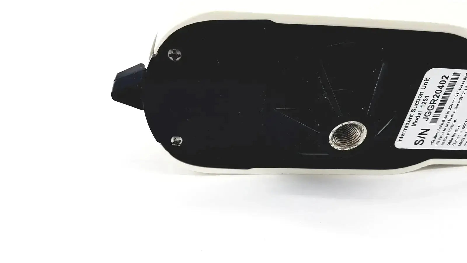 Ohmeda ohio medical intermittent suction regulator unit model 1251 white and black with threaded port model jggr20402