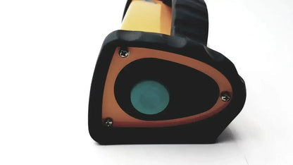 Ohmeda trusat trusignal handheld thermal imaging camera in black and orange with teal lens for trusignal enhance use