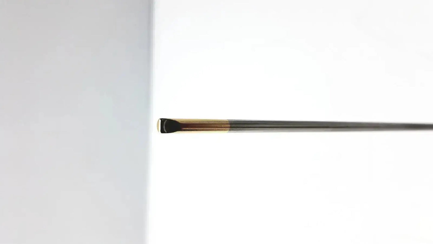 Olympus a22003a rigid scope with a sleek black and gold-tipped putter head featuring a polished metallic finish