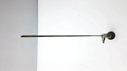 A sleek metallic olympus a22003a rigid endoscope with a 4mm x 70º slender shaft and black circular base