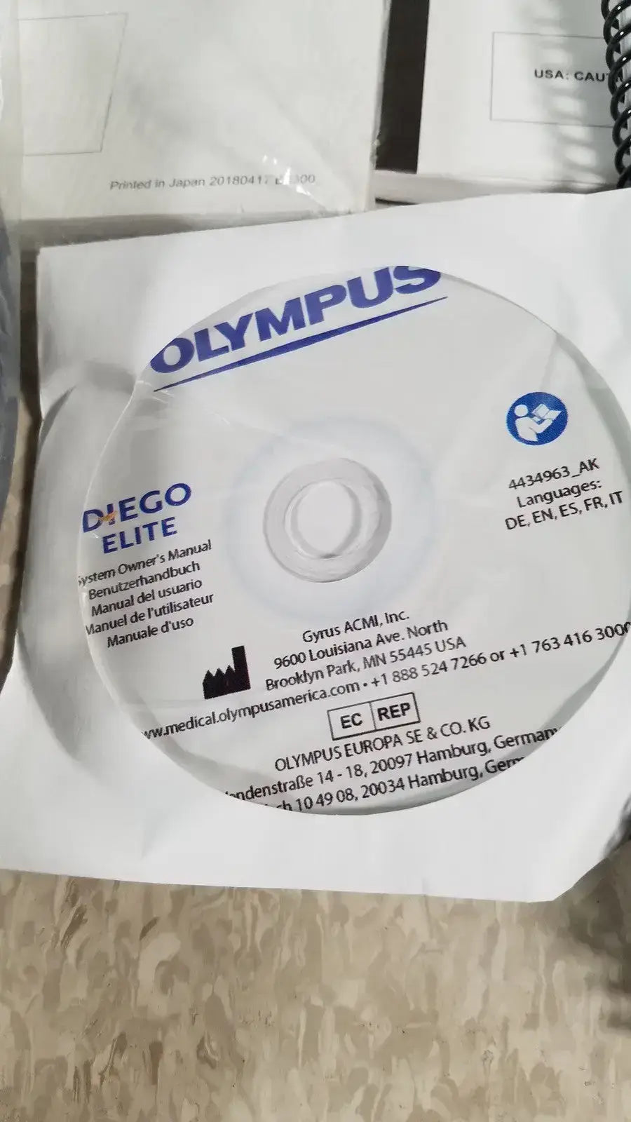 Olympus Diego Elite Ref MDCONS100 - Medical Equipment Part
