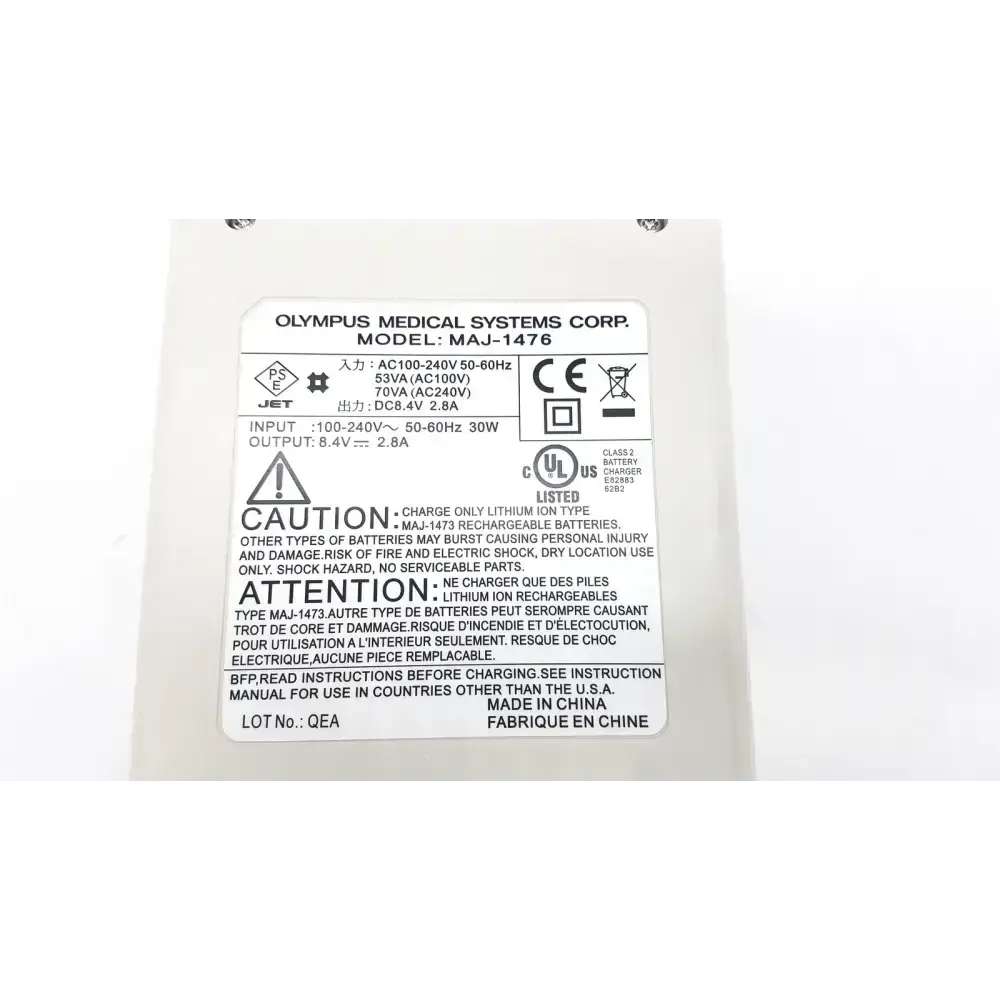 OLYMPUS MAJ-1476 Lithium Ino Battery Charger
