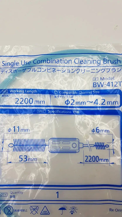 Olympus Single Use Combination Cleaning Brush BW-412T - Endoscope