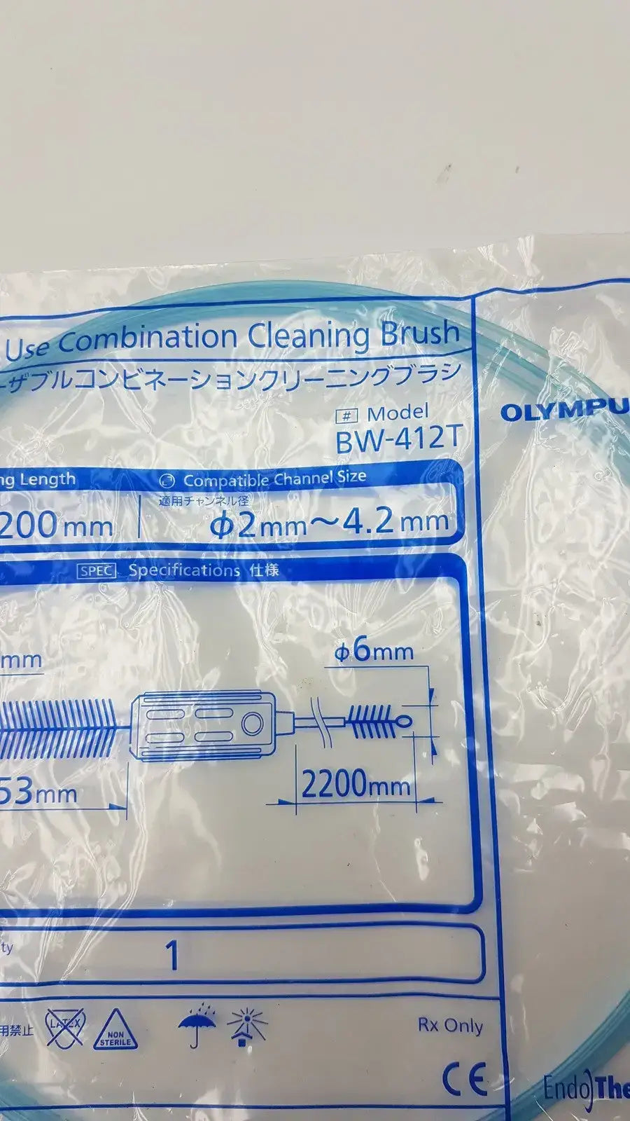 Olympus Single Use Combination Cleaning Brush BW-412T - Endoscope