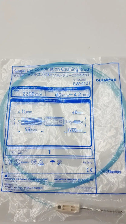 Olympus Single Use Combination Cleaning Brush BW-412T - Endoscope