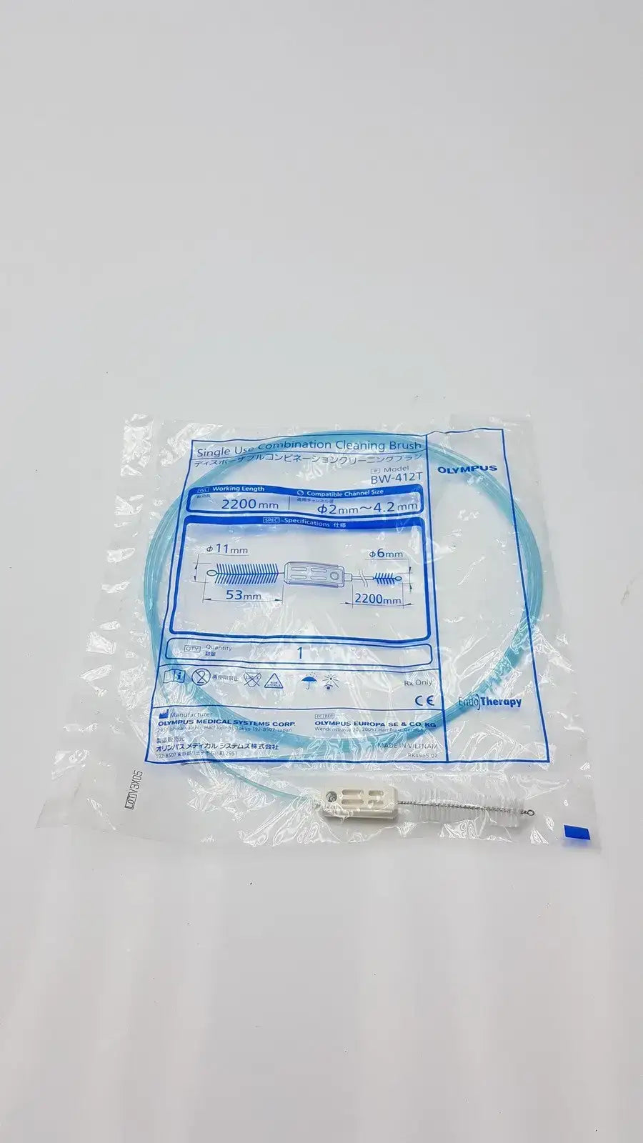 Olympus Single Use Combination Cleaning Brush BW-412T - Endoscope