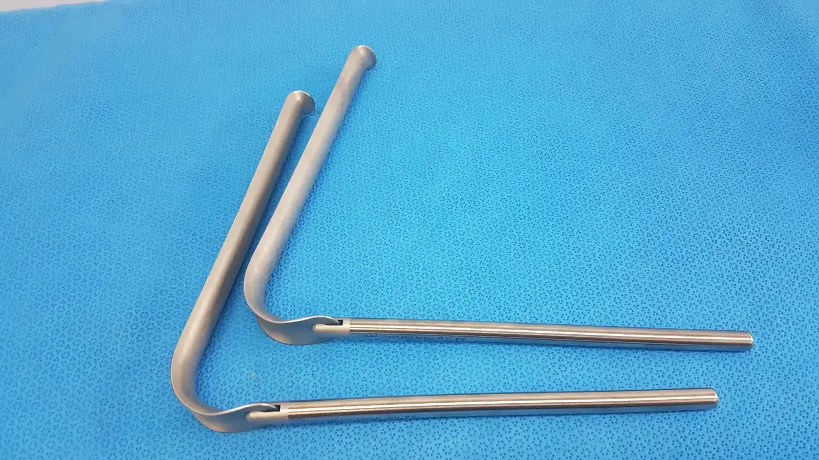 Omni-Tract Integra 4929 Radiolucent Aluminum Renal Vein Retractor Blade 1’’x8’’ - Surgical