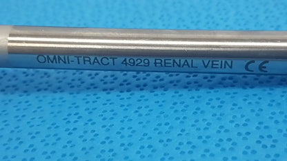 Omni-Tract Integra 4929 Radiolucent Aluminum Renal Vein Retractor Blade 1’’x8’’ - Surgical