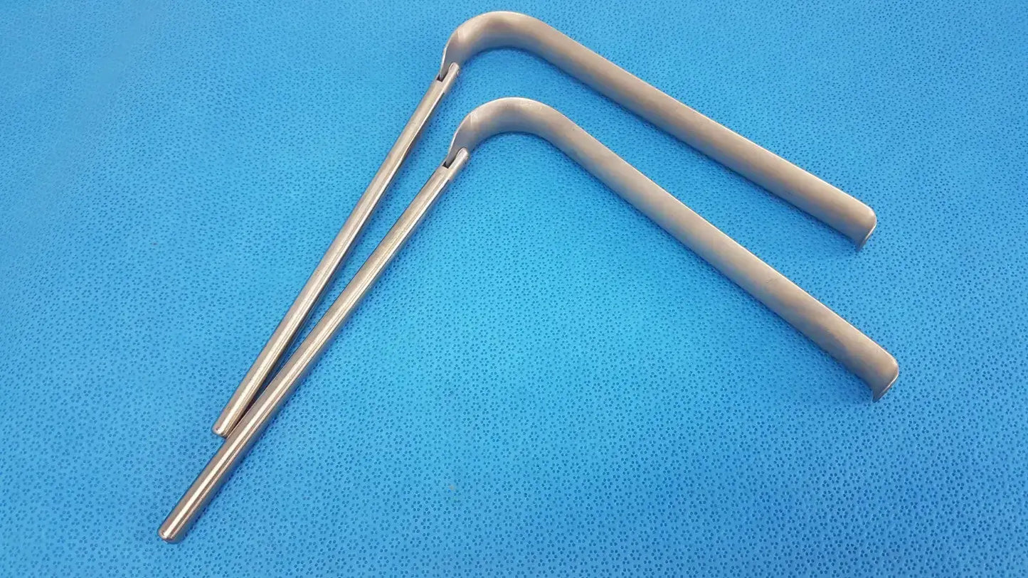 Omni-Tract Integra 4929 Radiolucent Aluminum Renal Vein Retractor Blade 1’’x8’’ - Surgical