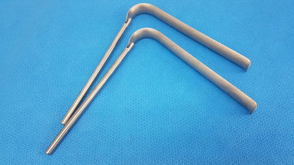 Omni-Tract Integra 4929 Radiolucent Aluminum Renal Vein Retractor Blade 1’’x8’’ - Surgical