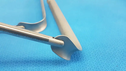 Omni-Tract Integra 4929 Radiolucent Aluminum Renal Vein Retractor Blade 1’’x8’’ - Surgical