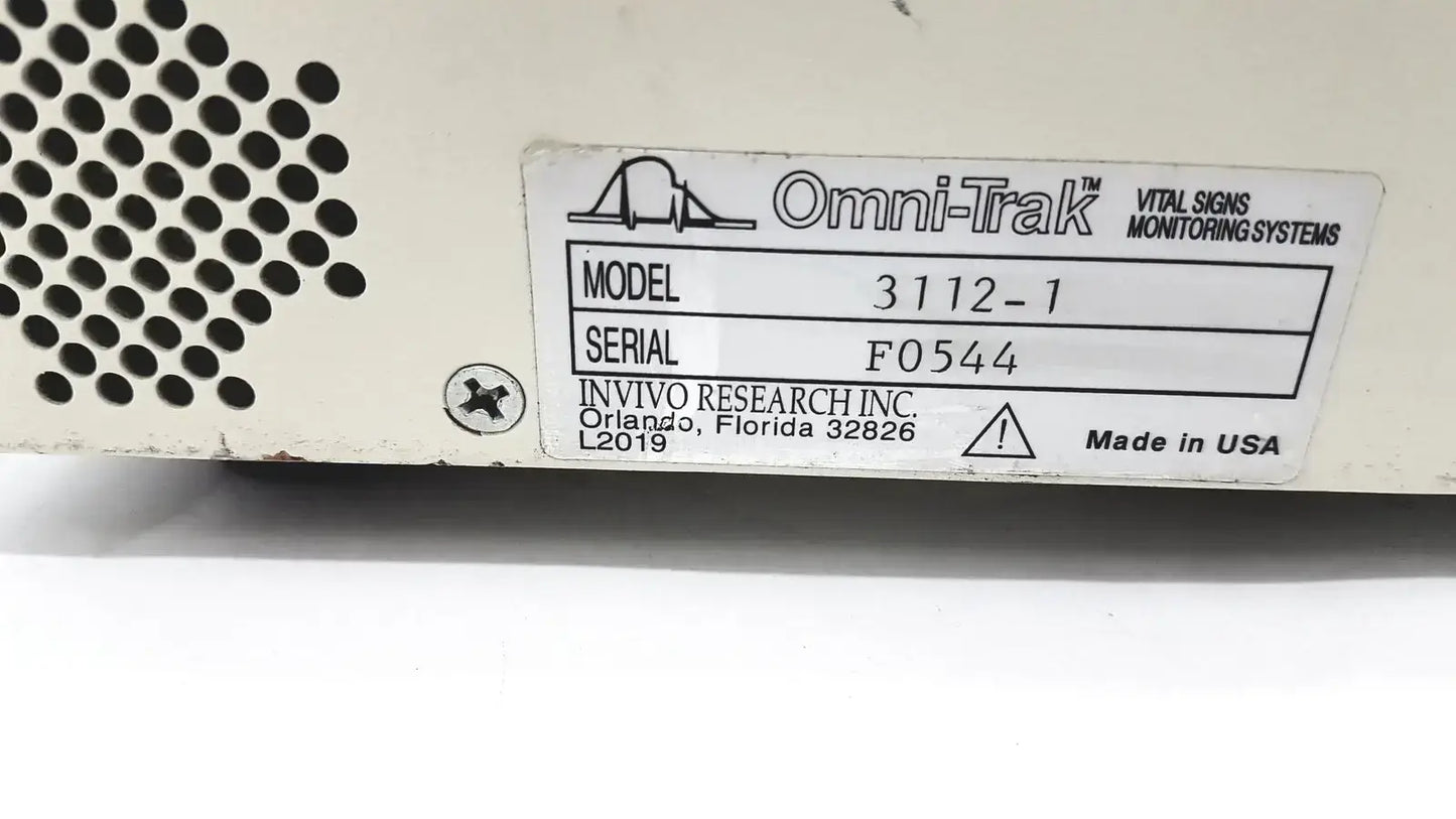Omni-Trak Vital Signs Monitoring 3112-1 End Tidal Co2 Analyzer For MRI - CO2