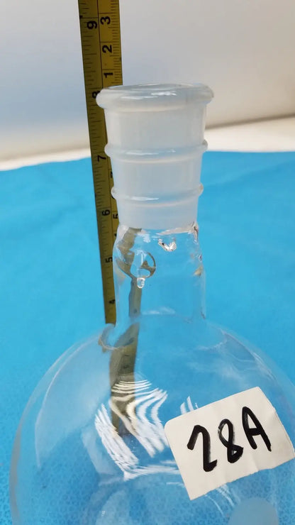 One Neck 24/40 Round Bottom Glass Flask 1L Lab Bottle Borosilicate 1000mL - Laboratory Glassware