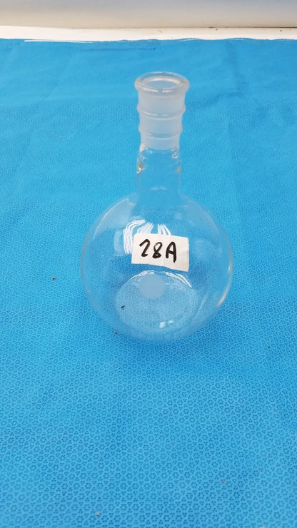One Neck 24/40 Round Bottom Glass Flask 1L Lab Bottle Borosilicate 1000mL - Laboratory Glassware