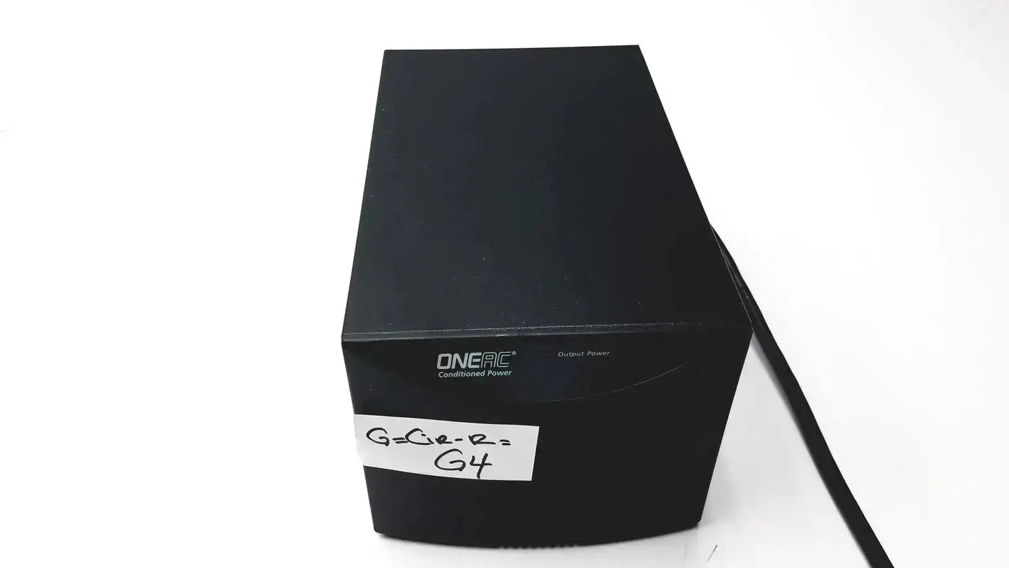 Black onerac conditioned power supply pcm550a with handwritten label for reliable conditioned power pcm550a use