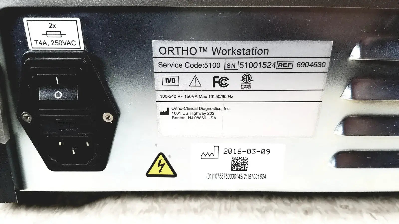Ortho Workstation Clinical Diagnostics 6904630 - PCA Module