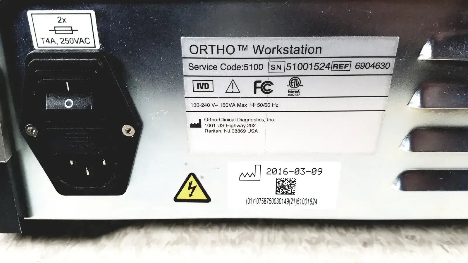 Ortho Workstation Clinical Diagnostics 6904630 - PCA Module