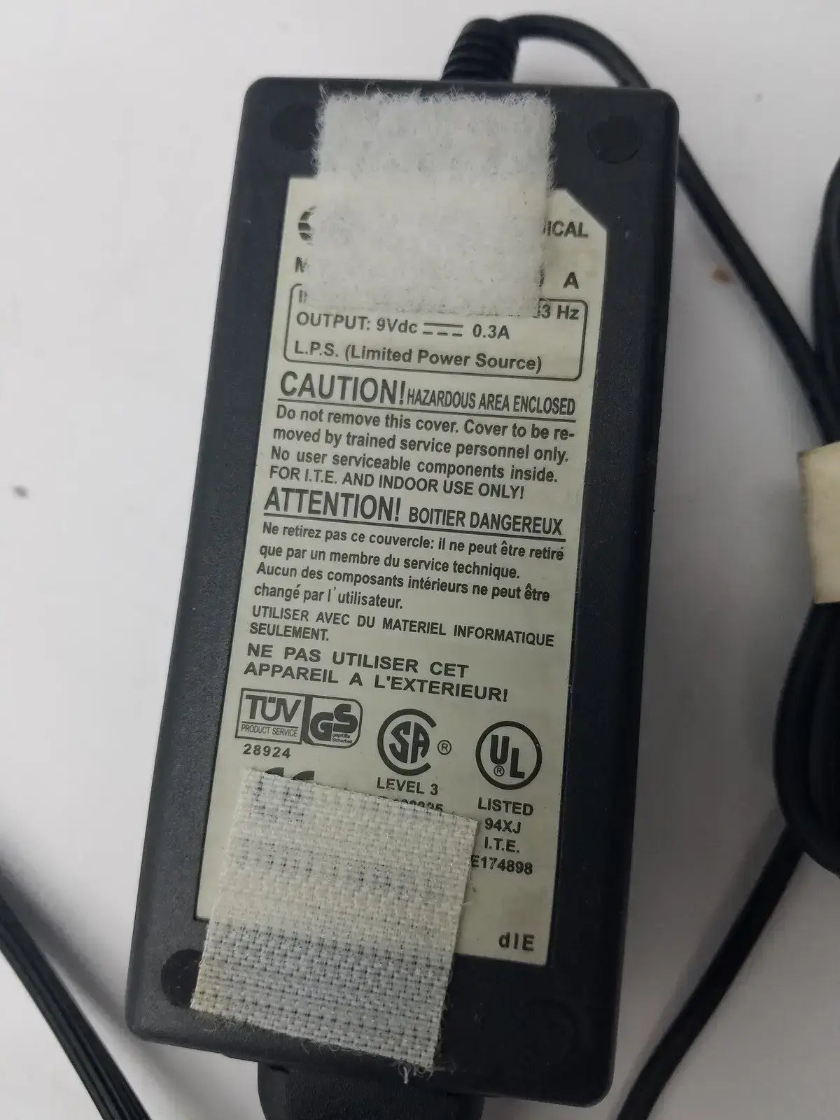 OTE SDS003-1010-A AC Adapter Output 9V DC 0.3A Power Supply Transformer Charger