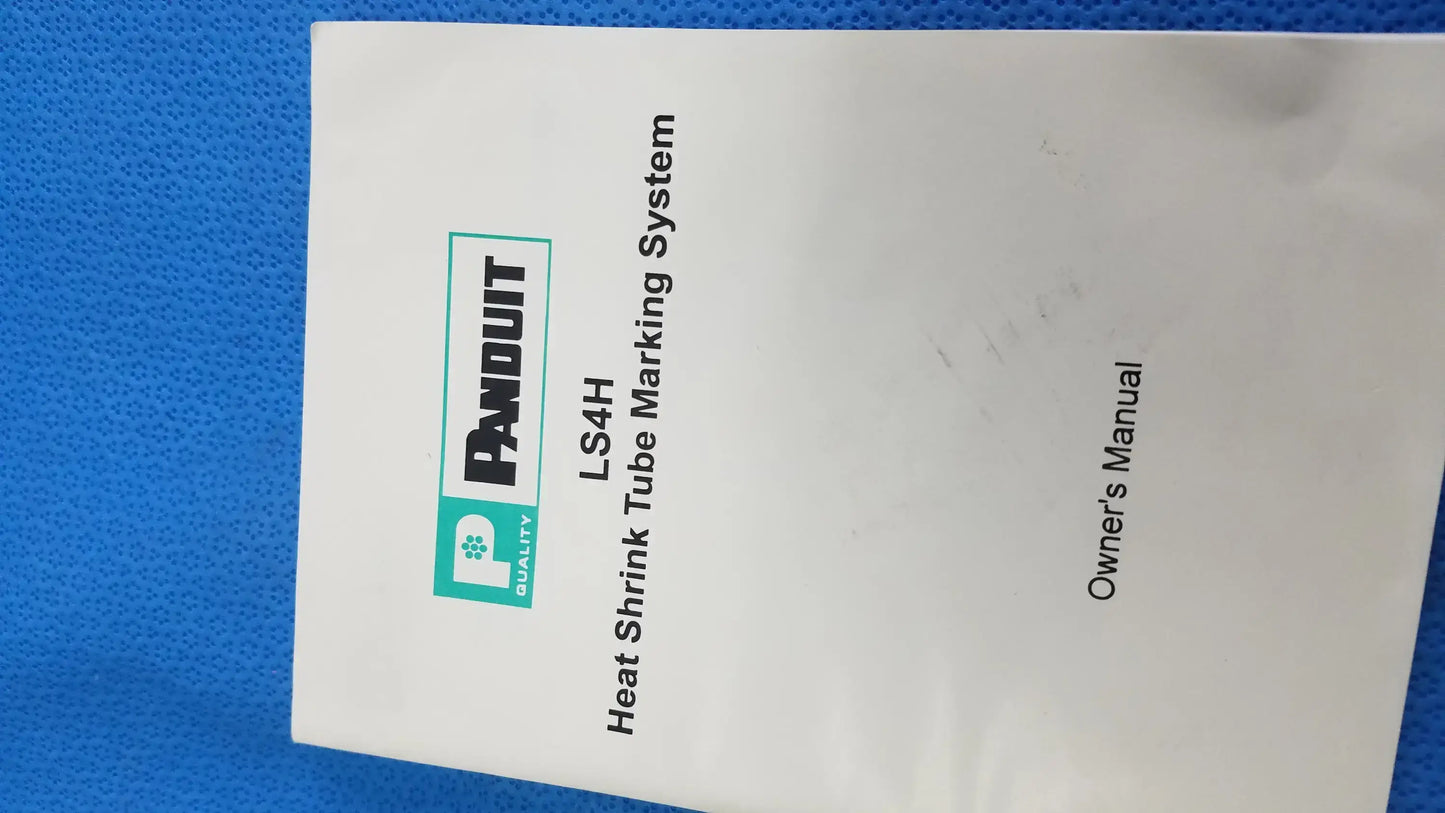 Panduit LS4H Heat Shrink Tube Marking System With Case and AC Adapter