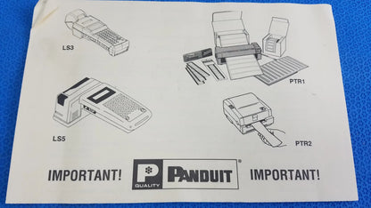 Panduit LS4H Heat Shrink Tube Marking System With Case and AC Adapter