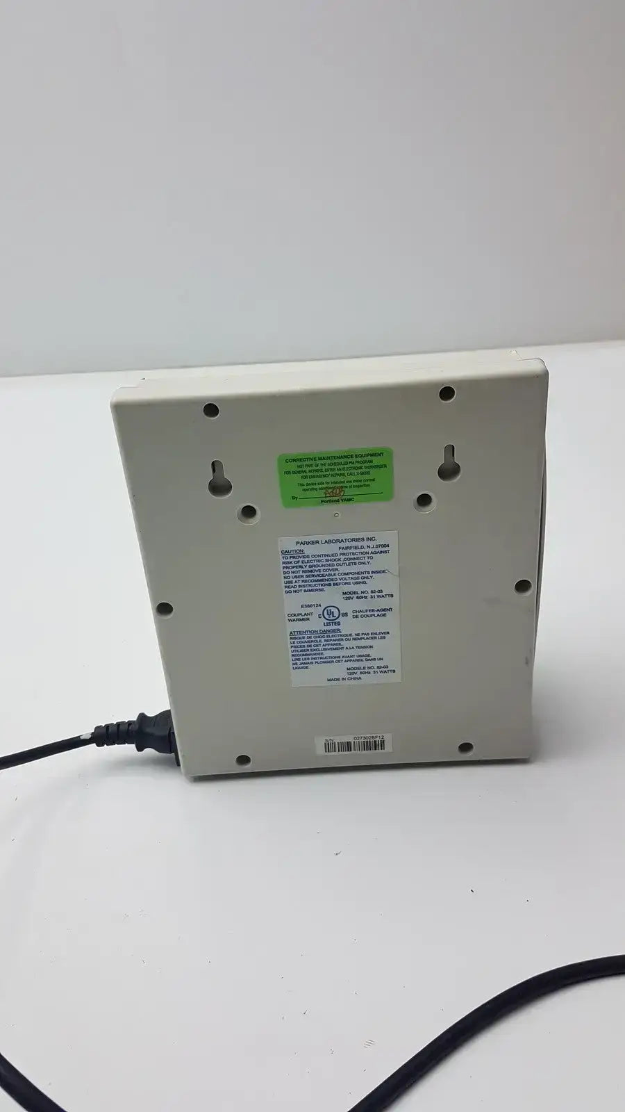 Parker Laboratories 82-03 Thermasonic Gel Warmer - Ultrasound