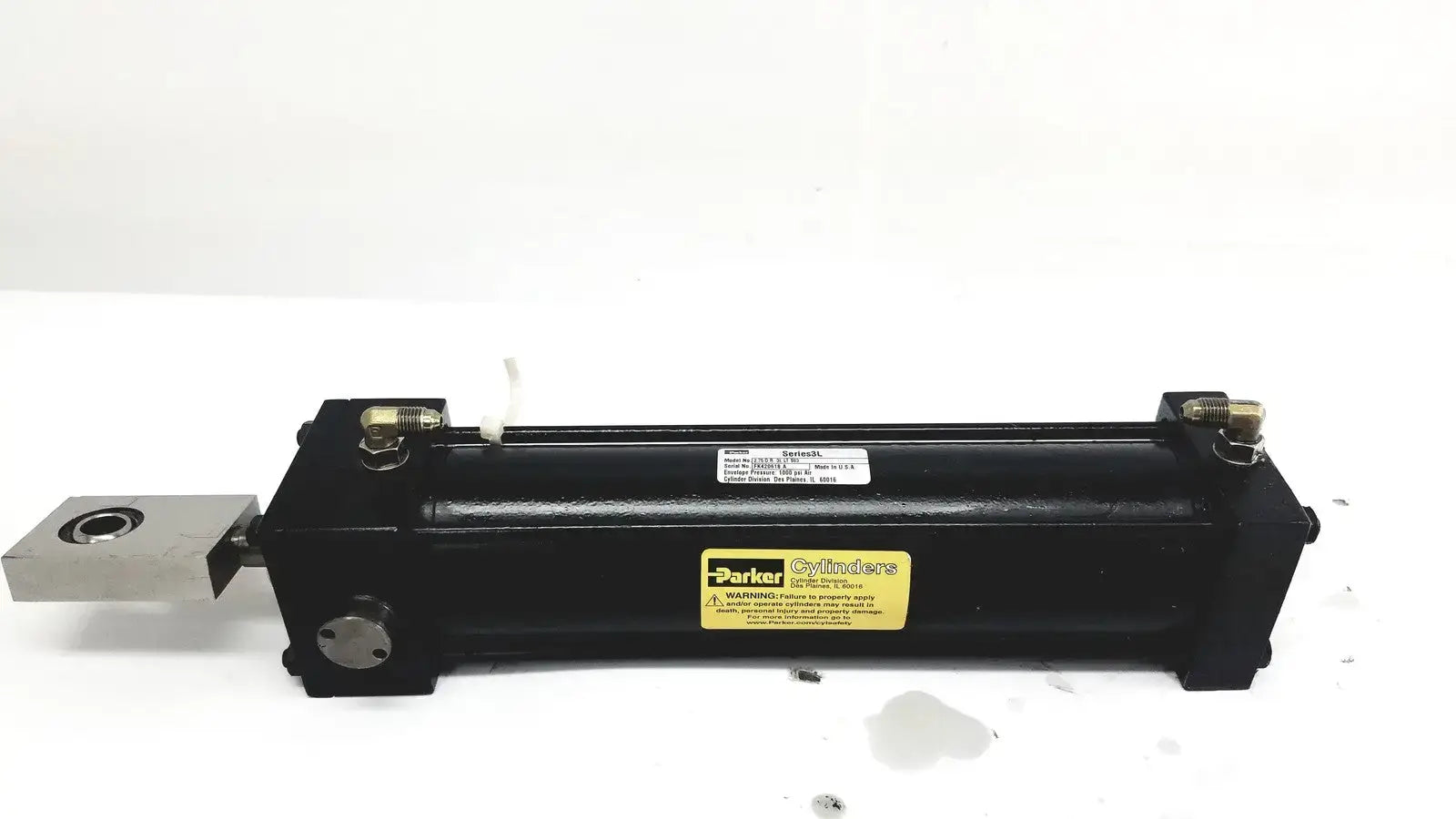 Parker Series 3L Model # 2.75 D R LT S03 1000 PSI Air Hydraulic Cylinder