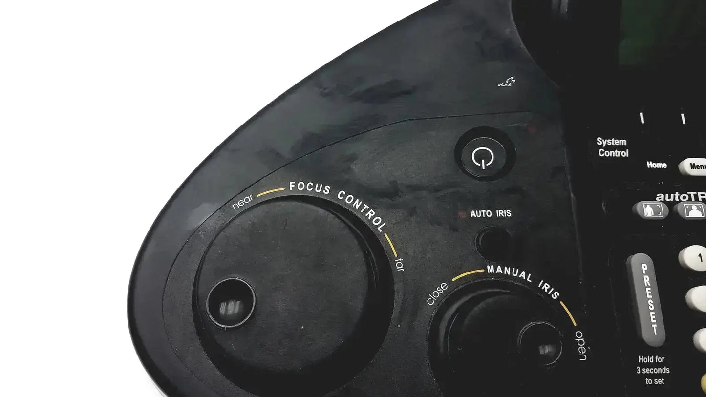 Black plastic parker vision jsc-2100 camera man shot director controller with focus control and manual iris dials
