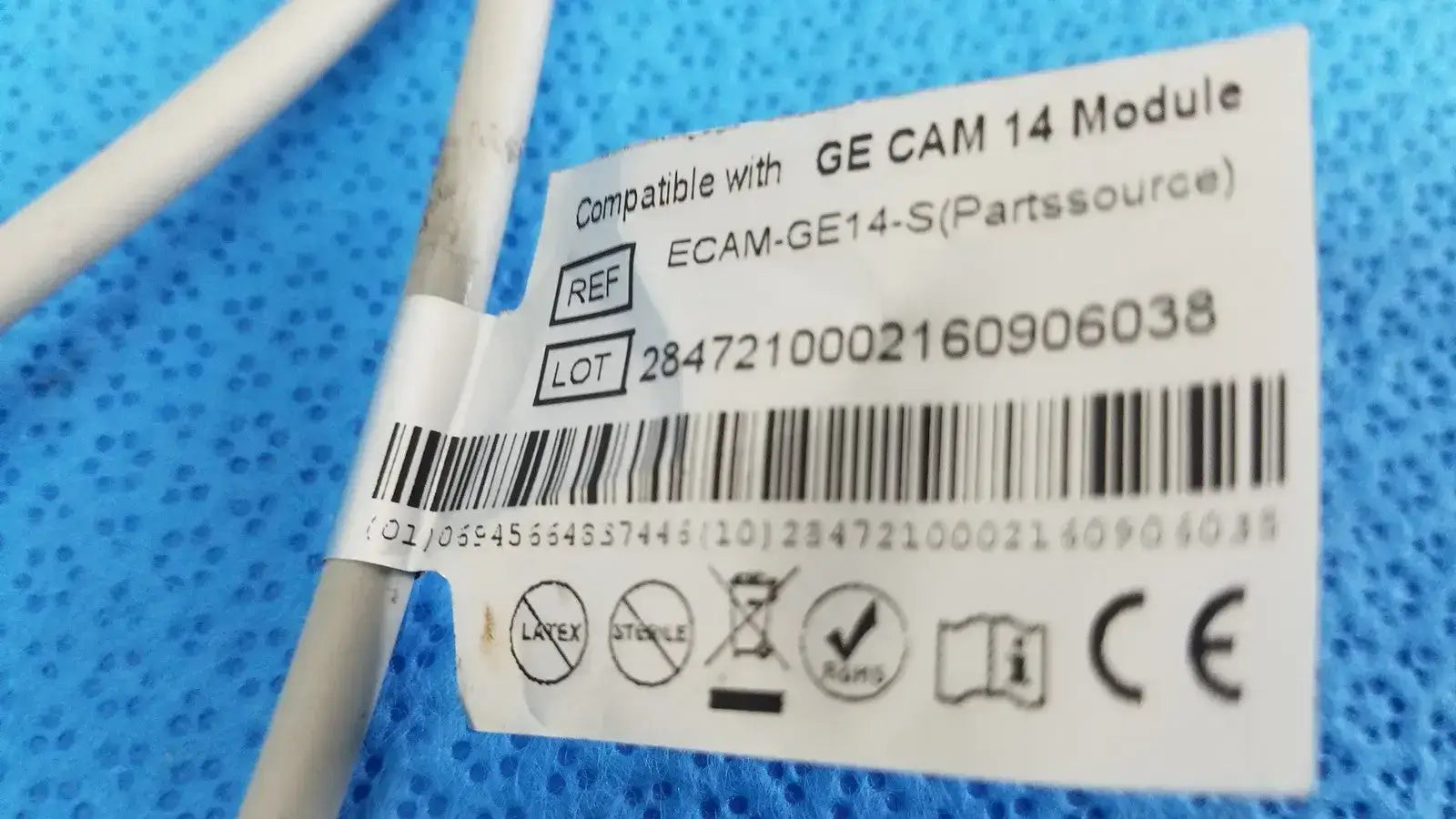 Partssource ECG Cable Compatible with GE CAM 14 Module ECAM-GE14-S - Patient