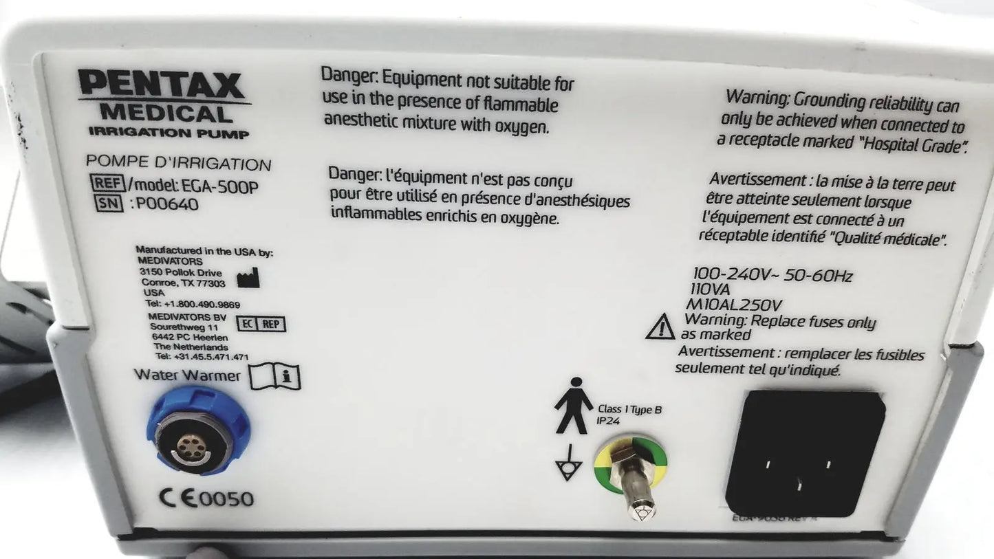 Pentax Medical EGA-500P Irrigation Pump System - Endoscopy