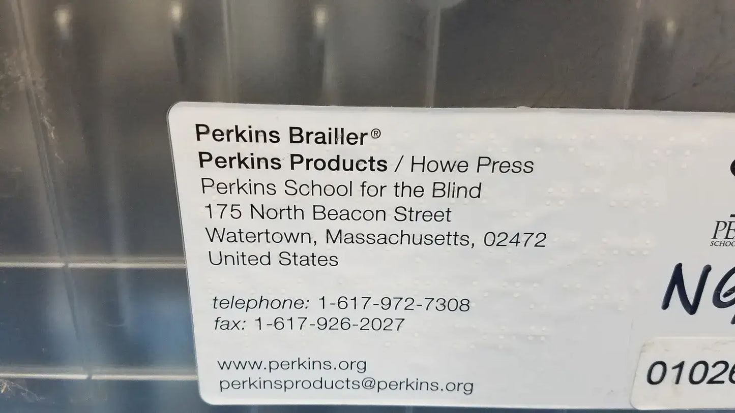 Perkins APH Brailler Blue Gray Portable Braille - Writer