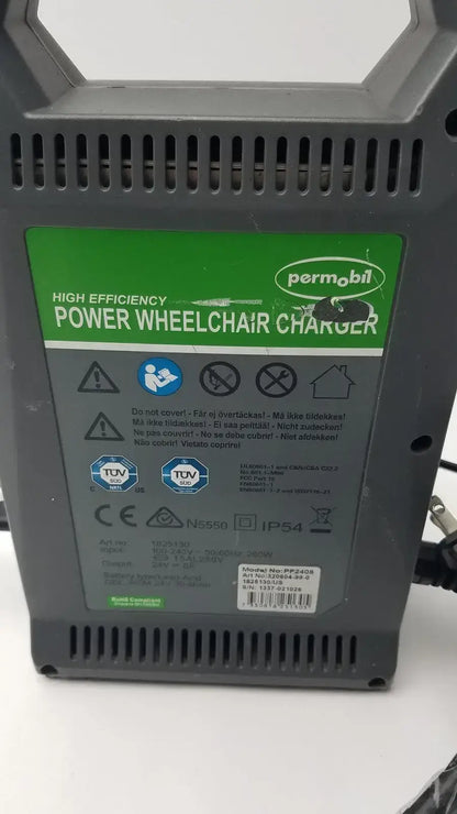 Permobil High Frequency Power Wheelchair Charger 24V/8A Model PP240B