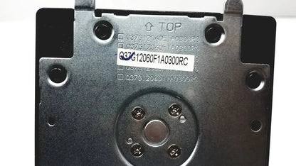 Black metal hard drive casing with silver label and circular screws on the back of philips 037g12060f1a0300rc monitor stand