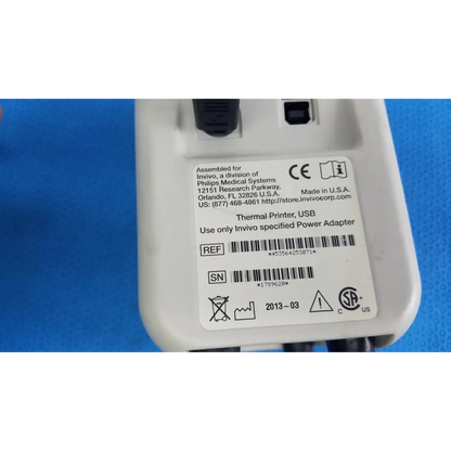 Philips 453564253071 Invivo USB Thermal Printer w/ Power Adapter & Output Cable
