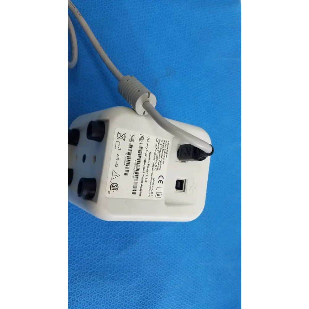 Philips 453564253071 Invivo USB Thermal Printer w/ Power Adapter & Output Cable