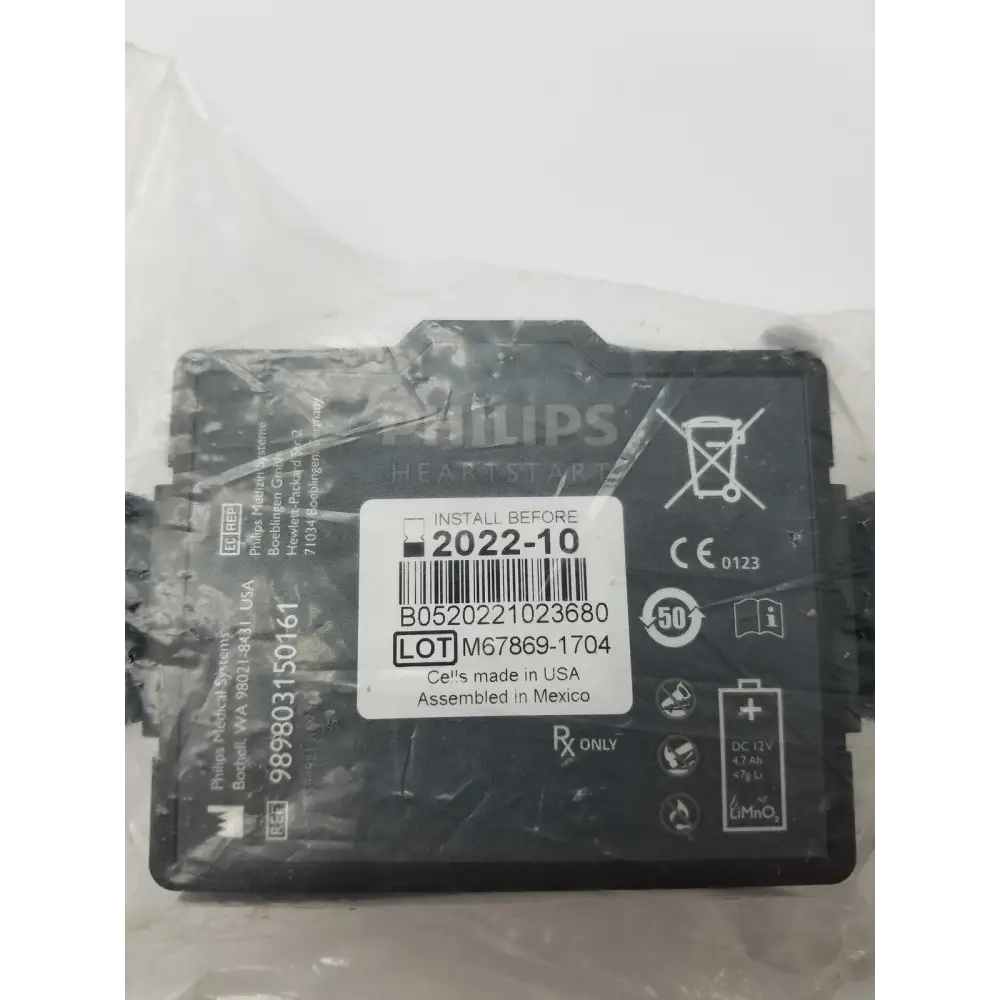 Philips 989803150161 Replacement Battery for Use with FR3 AED System - Defibrillator